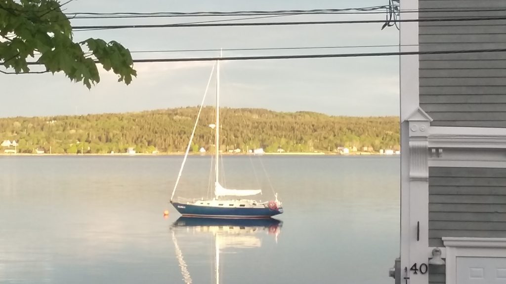 Galeatea V at anchor 2